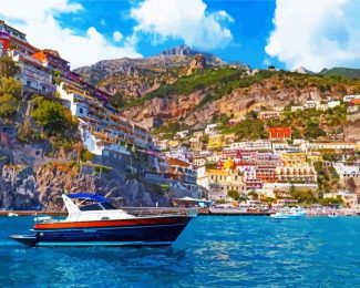 Positano Italy Seascape diamond painting