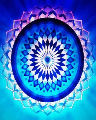 Psychedelic Mandala Flower diamond painting