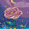 Psychedelic Rose diamond painting