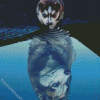 Puppy Wolf Reflection diamond painting