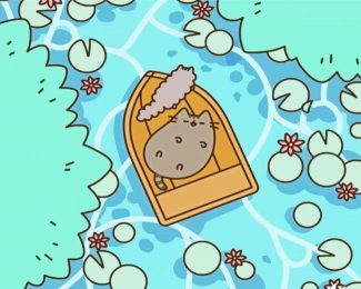 Pusheen Cartoon Cat diamond painting