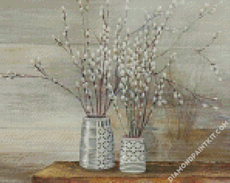 Pussy Willow Still Life diamond painting