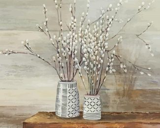 Pussy Willow Still Life diamond painting