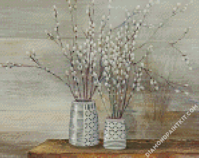 Pussy Willow Still Life diamond painting