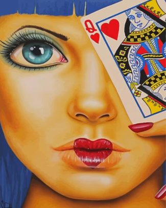 Queen Of Hearts diamond painting