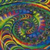 Rainbow Fractal Spiral diamond painting