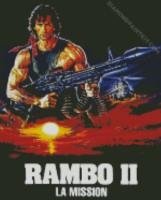 Rambo Movie Poster diamond painting