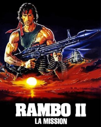 Rambo Movie Poster diamond painting