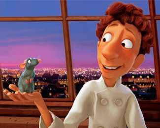 Ratatouille Alfredo And Remy diamond painting