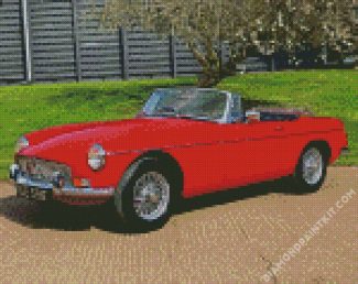 Red Classic MG diamond painting