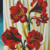 Red Lilies diamond painting