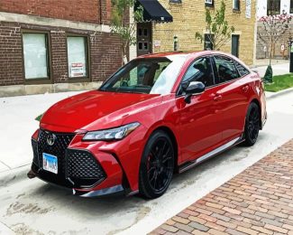 Red Toyota Avalon diamond painting