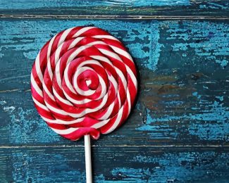 Red White Lollipop diamond painting