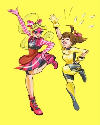 Ribbon Girl And Mechanica diamond painting