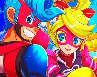 Ribbon Girl And Spring Man diamond painting