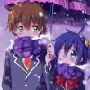 Rikka and yuta in winter diamond painting