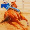 Rodeo Player Girl diamond painting