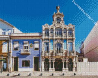 Rossio Garden Builddings Aveiro diamond painting