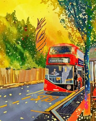 Routemaster art diamond painting