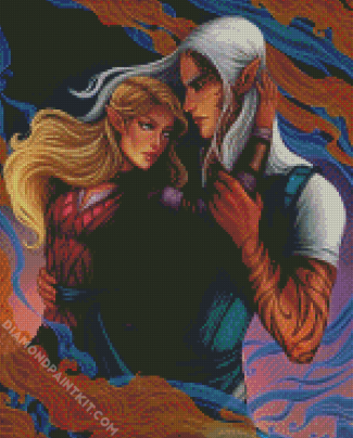 Rowan And Aelin diamond painting