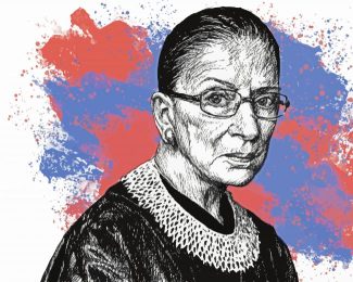 Ruth Bader diamond painting