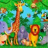 Safari Animals Zoo diamond painting