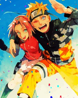 Sakura Haruno And Naruto Uzumaki diamond painting