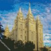 Salt Lake City Utah Temple diamond painting