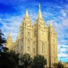 Salt Lake City Utah Temple diamond painting