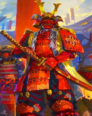 Samurai Kensei diamond painting