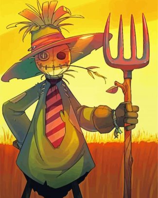 Scarecrow Illustration diamond painting