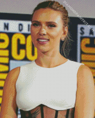 Scarlett Johansson diamond painting