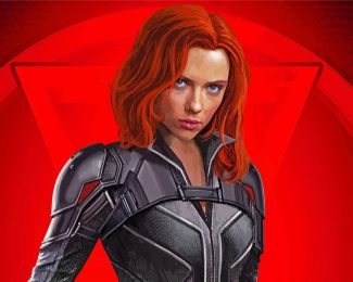 Scarlette Black Widow Movie diamond painting