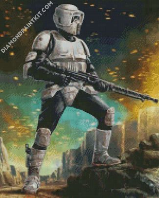 Scout Trooper diamond painting