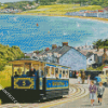 Seaside Tram diamond painting