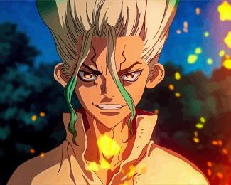 Senku Ishigami Dr Stone diamond painting