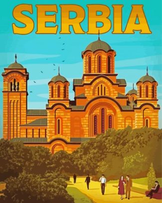 Serbia Poster diamond painting