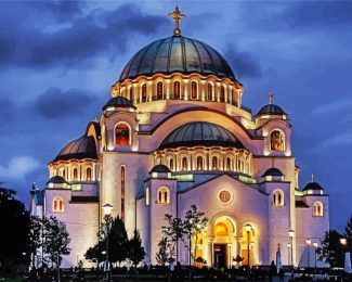 Serbia Temple Of Saint Sava diamond painting