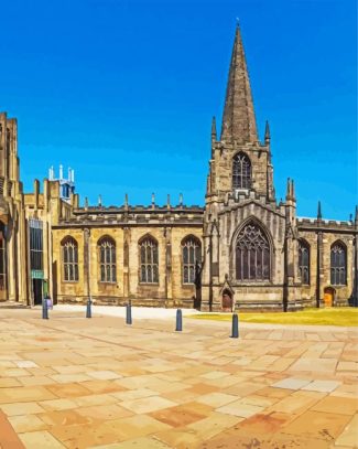 Sheffield Cathedral diamond painting