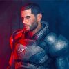 Shepard Mass Effect diamond painting