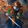 Shieldmaiden Illustration diamond painting