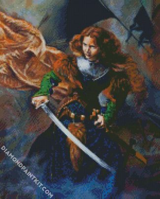 Shieldmaiden Illustration diamond painting