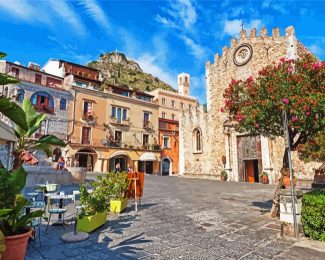 Sicily Taormina diamond painting