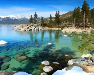 Sierra Nevada Lake tahoe diamond painting