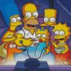 Simpsons diamond painting