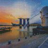 Singapore Merlion Park diamond painting