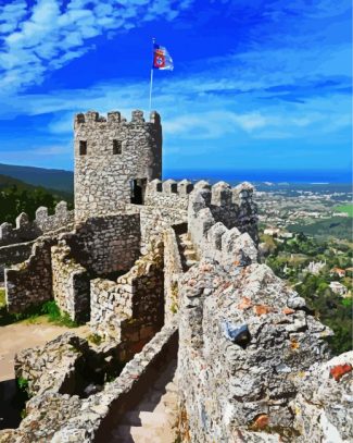 Sintra Castelo Dos Mouros diamond painting