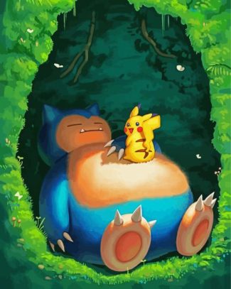 Snorlax Pokemon diamond painting