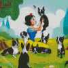 Snow White And The Seven Dwarfs Boston Terriers diamond painting