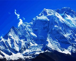 Snowy Annapurna Mountains diamond painting